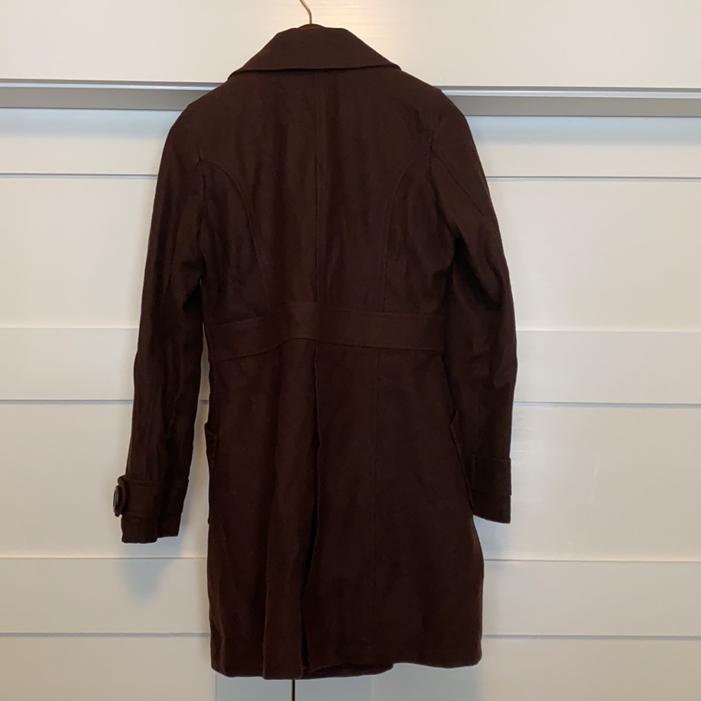 Wool Pea Coat with Polka Dog Lining - Picture 3 of 10